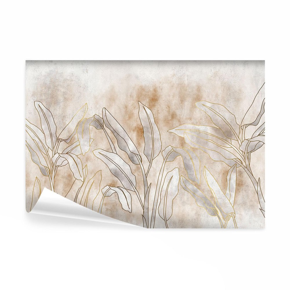 decomonkey Premium Abstract Nature Photo Wallpaper, 400 x 280 cm, XXL Leaves