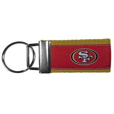 Siskiyou Sports NFL San Francisco 49ers Woven Keychain, One Size, Team Colors