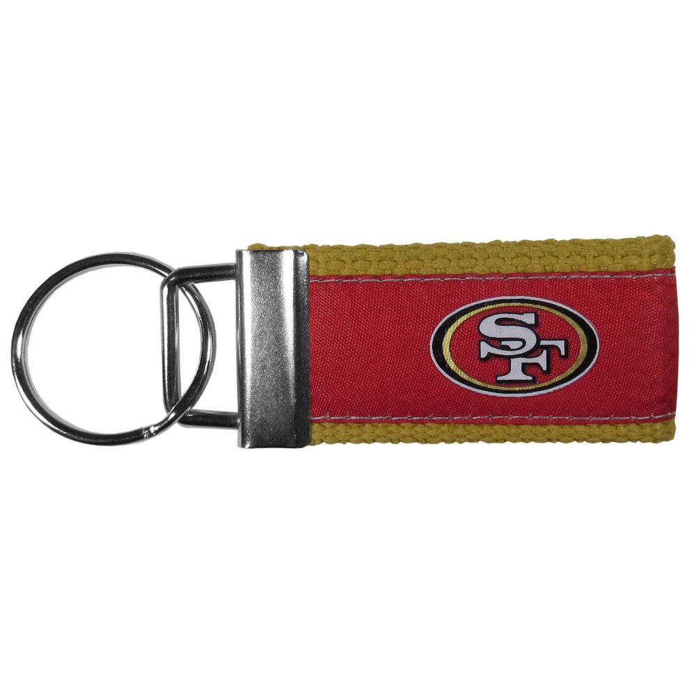 Siskiyou Sports NFL San Francisco 49ers Woven Keychain, One Size, Team Colors
