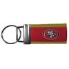Siskiyou Sports NFL San Francisco 49ers Woven Keychain, One Size, Team Colors view 1