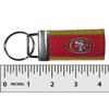 Siskiyou Sports NFL San Francisco 49ers Woven Keychain, One Size, Team Colors view 3
