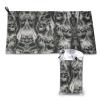 Cool Skull Print Quick-Dry Towel, 40.6 x 80 cm view 1