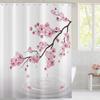 Hnmdmyi Sakura Flower Shower Curtain, Pink, 71 x 79 in view 2