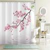 Hnmdmyi Sakura Flower Shower Curtain, Pink, 71 x 79 in view 3