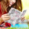 BYCHECAR Boho Floral Book Covers, 4-Pack, Stretchable, for Hardcover Textbooks, 9 x 11 in view 2
