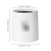 HIHELO Mini Desktop Trash Can, Plastic Wastebasket for Home, Office, Bathroom, Living Room, Kitchen, or Coffee Table view 2