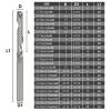 ALEYHA Single-Flute Aluminum End Mill, 3.175 mm Shank, Carbide Spiral Cutter, 3.175 x 1.5 x 3 x 40 mm view 3