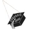 STOBOK 4-Piece Hanging Wooden Graduation Signs with Cap Design view 4