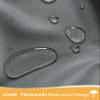 HolidayIdeas Outdoor Curtains for Patio, Waterproof, 4 Panels, 137 x 308 cm, Gray view 2