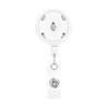Gray Penguin Retractable Badge Holder, 360° Swivel ID Card Holder view 1
