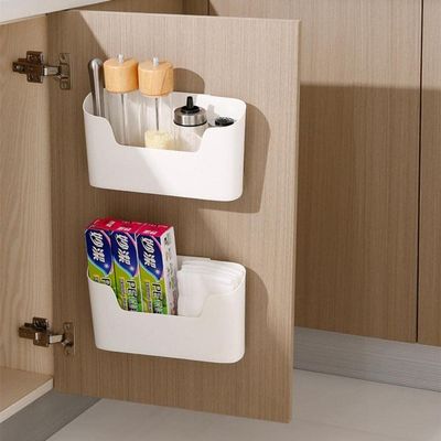 Wudaizhi 2-Piece Wall-Mounted Storage Boxes for Kitchen Cabinet Doors