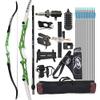 surfwolf Recurve Bow 66"/68"/70", 12–40 lb, Takedown Competition Bow, 68"/24 lb Green Set view 1