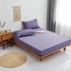 HAIBA Purple Cotton Jersey Fitted Sheet 150 x 200 + 30 cm view 2