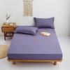 HAIBA Purple Cotton Jersey Fitted Sheet 150 x 200 + 30 cm view 4