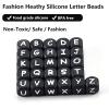 BEEFLYING 20 Black Letter D Silicone Beads view 3