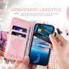 KANVOOS Flip Case for Huawei P Smart 2019, PU Leather Wallet Case with Card Slots, Rose Gold view 4