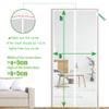 CGUOZI Magnetic Screen Door 255 x 215 cm, White view 2