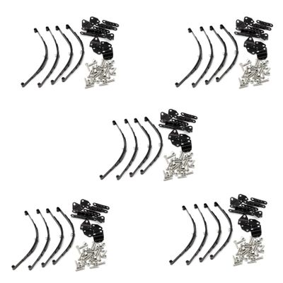 Ctwezoikmt 20-Piece 1/10 Leaf Spring Set for HighLift Chassis, for 1/10 D90 RC Crawler, Black