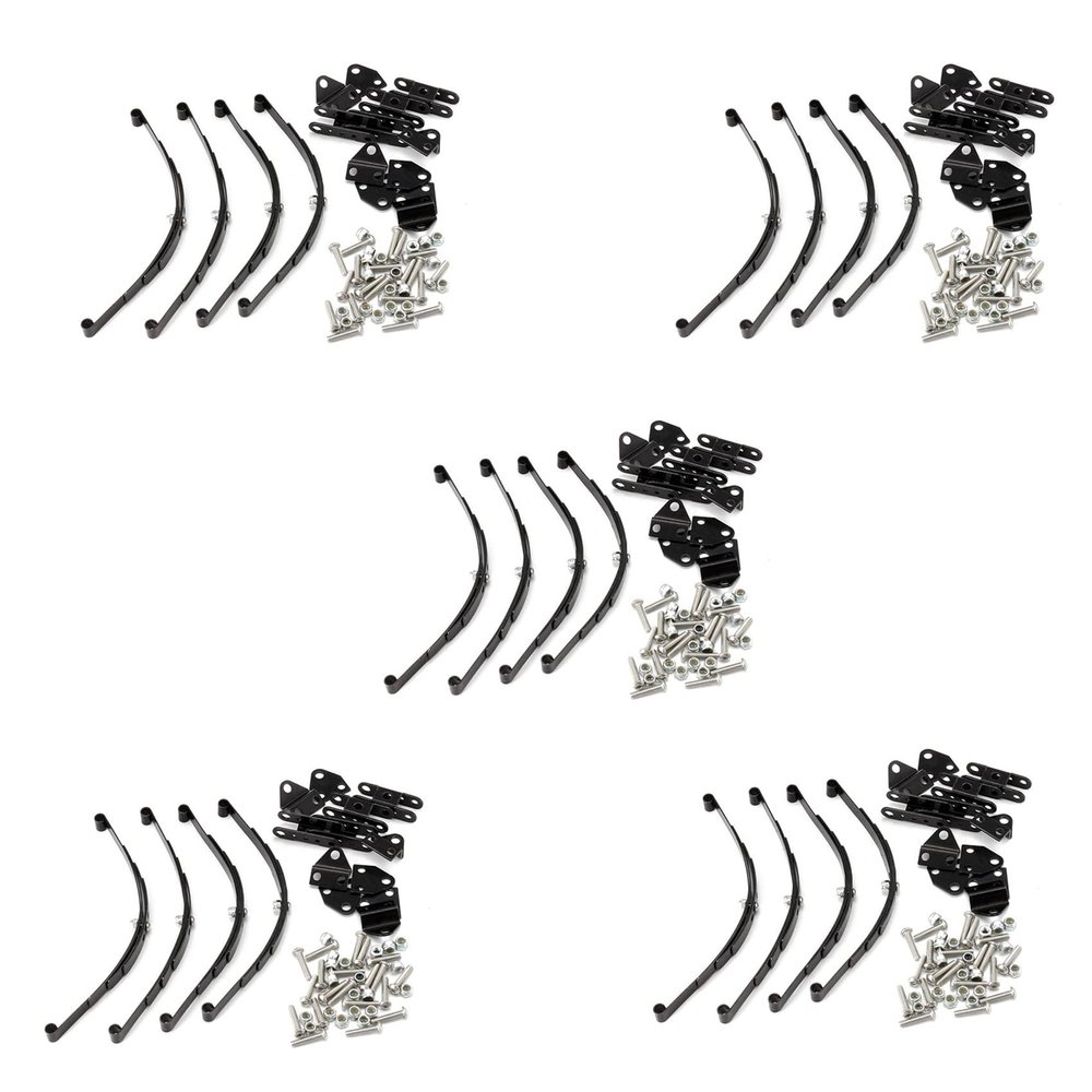 Ctwezoikmt 20-Piece 1/10 Leaf Spring Set for HighLift Chassis, for 1/10 D90 RC Crawler, Black