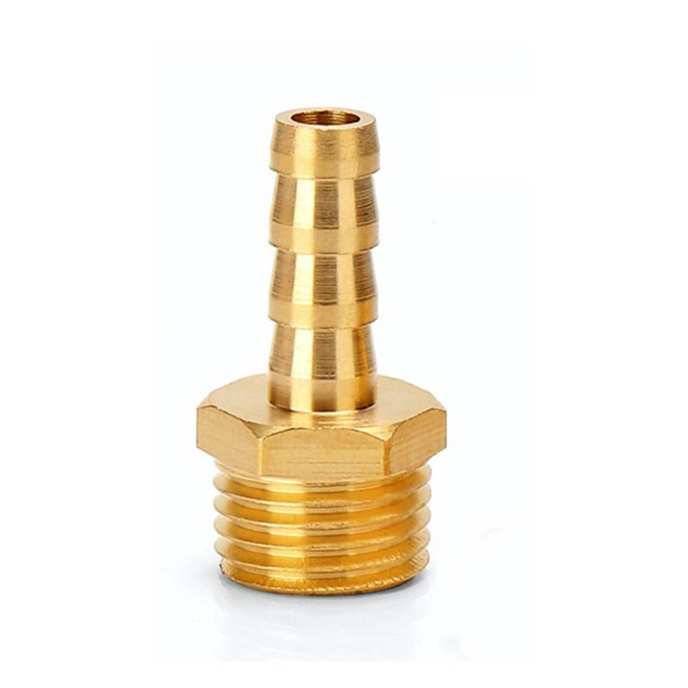 Artemisia Brass Hose Barb Adapter, 8 mm to 1/4 in. BSP Male