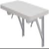 ADITAM White Wall-Mounted Folding Desk, 80 x 40 cm view 1