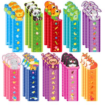 JSRQT 30-Piece Paper Bookmark Set for Kids with Animal Designs