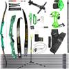 wolfman Adult Recurve Bow Set, 66"/42 lb, Green view 1