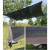 DLLY 80% Shade Net, UV-Resistant HDPE Sun Shade Cloth, Black, 7 x 7 m (23 x 23 ft) view 2