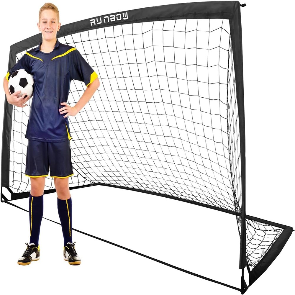 274 x 152 cm Kids' Soccer Goal, Foldable Outdoor Practice Net for Backyard