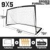 274 x 152 cm Kids' Soccer Goal, Foldable Outdoor Practice Net for Backyard view 2