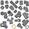 Chrome-Plated Brass Threaded Fitting, 1 in x 50 mm Female-to-Male Extension view 3