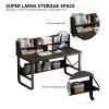 FAANAS Computer Desk with Storage Shelves, 47-Inch, White view 2