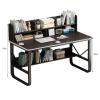 FAANAS Computer Desk with Storage Shelves, 47-Inch, White view 3