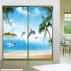 Siunwdiy Exotic Beach Vivid Sky Frosted Privacy Window Film, 90 x 180 cm view 2