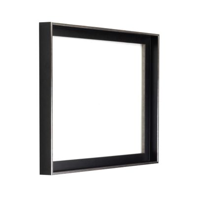myposterframe Daphne Shadow-Gap Frame 30 x 43 cm, Black-Silver