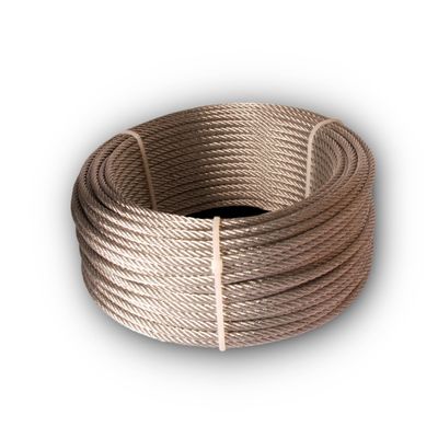 Chapuis C625L Uncoated Steel Cable, 25 m x 6 mm