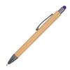 Juwelier Schnschmied 10 Wooden Ballpoint Pens with Touch Function and Engraving | Custom Engraving with Emojis Possible | Personalized Promotional Pens (Purple) view 2