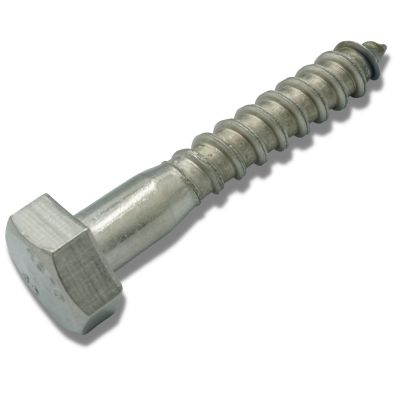 EZOTec - 8 Hex-Head Wood Screws 5 x 20 mm, DIN 571, A2 V2A Stainless Steel
