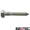 EZOTec - 8 Hex-Head Wood Screws 5 x 20 mm, DIN 571, A2 V2A Stainless Steel view 3