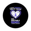 I Wear Immerwinkle for My Sister Irritable Bowel Syndrome PopSockets with Interchangeable PopGrip view 3