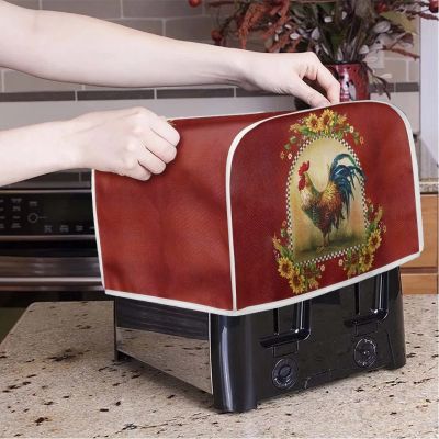 Poceacles Toaster Cover with Chicken-and-Flower Print