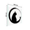 DarHuas Glass Stove Cover 20 x 20.5 in, Cat Design view 2