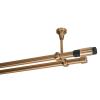 Curtain Rod 360 cm, Ceiling Mount | Double Track, 19 mm | Antique Copper, Vintage Retro Style | Paris view 2