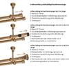 Curtain Rod 360 cm, Ceiling Mount | Double Track, 19 mm | Antique Copper, Vintage Retro Style | Paris view 4