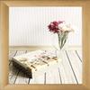 Multicolore Deluxe Poster Frame 65 x 120 cm, Gold Wipe Finish, Clear Acrylic Glazing, White Backing view 2