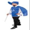 P'tit Clown re22715 - Blue Musketeer Costume, Size S/M view 2