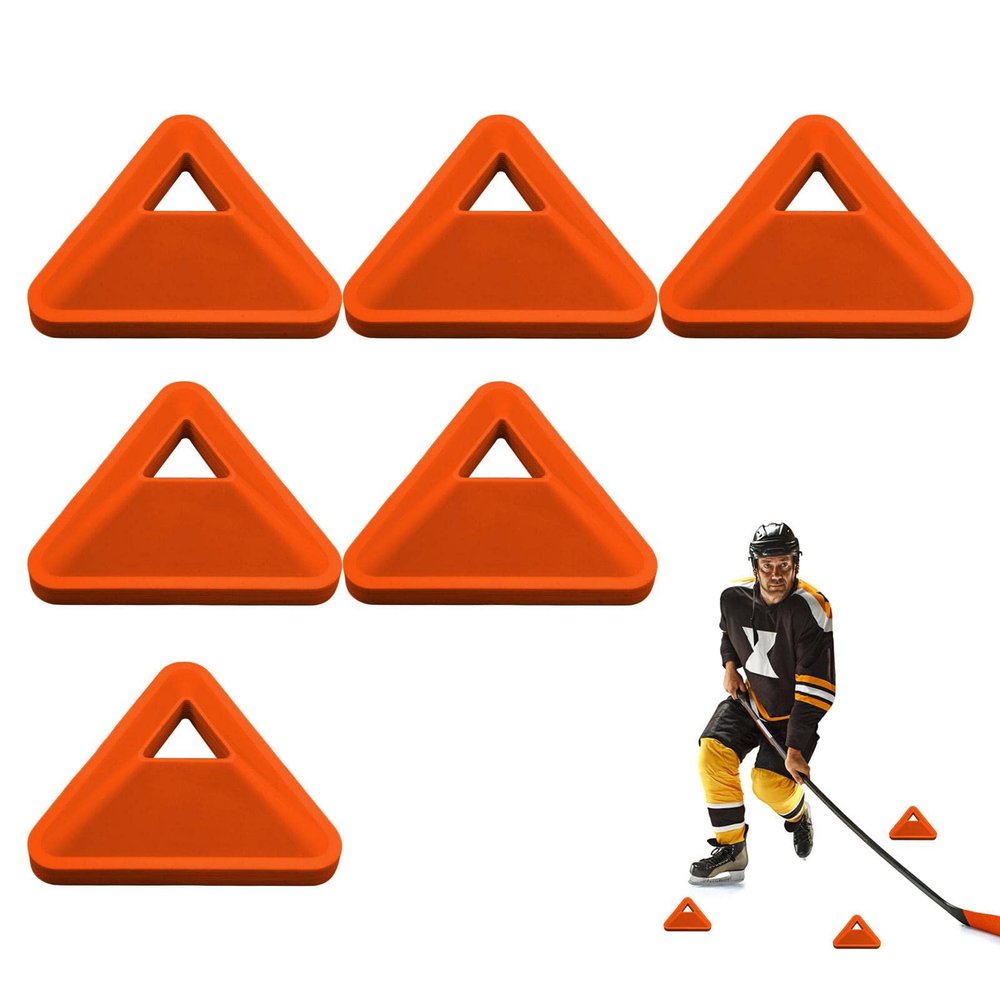 tacery Soccer Cones, 6-Piece Triangle Disc Markers