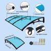 STRMAX Polycarbonate Door and Window Awning view 3