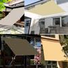 Sun Sail Canopy 2.5 x 5 m, 98% UV Protection, Sky Blue view 2