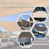 Sun Sail Canopy 2.5 x 5 m, 98% UV Protection, Sky Blue view 3
